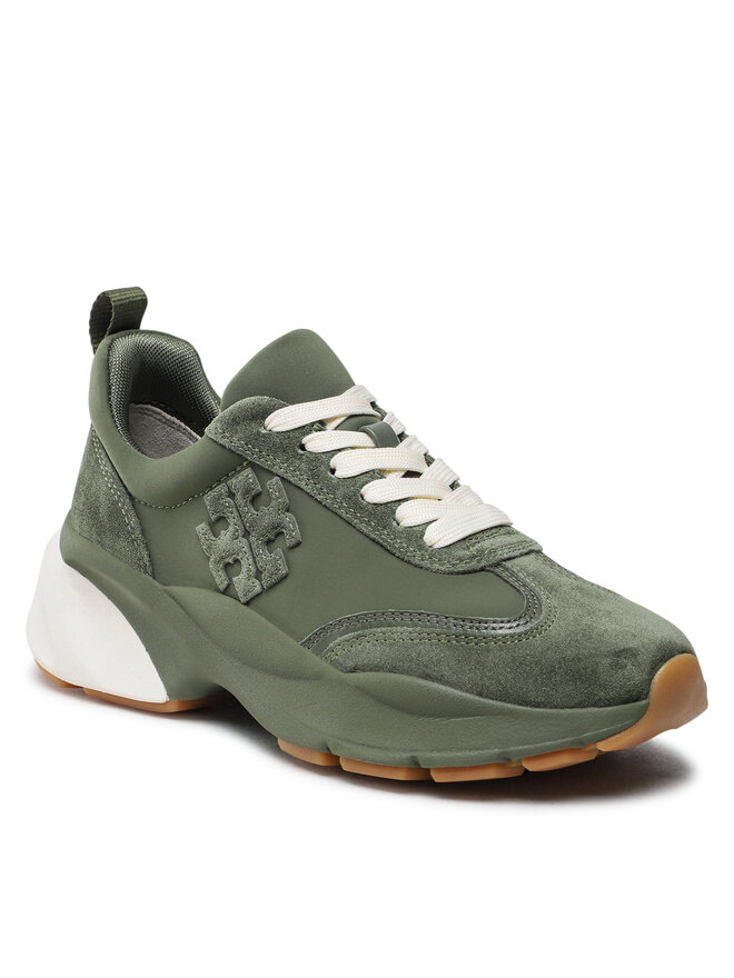 Sneakersy Tory Burch Good Luck Trainer 89113 Zielony