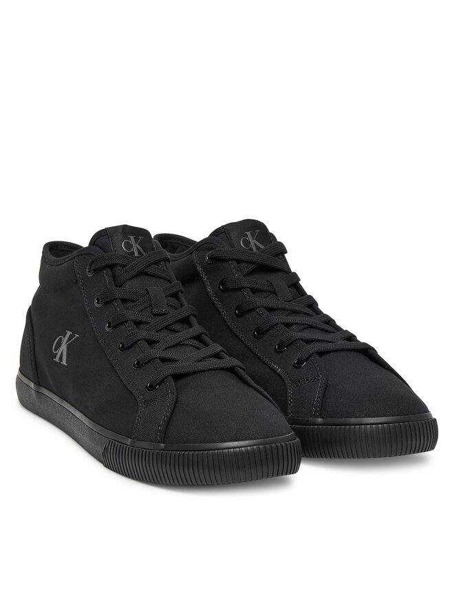 Calvin Klein Jeans Sneakersy Calvin Klein Jeans Ess Vulc Mid Mg Canvas YM0YM01210 Czarny