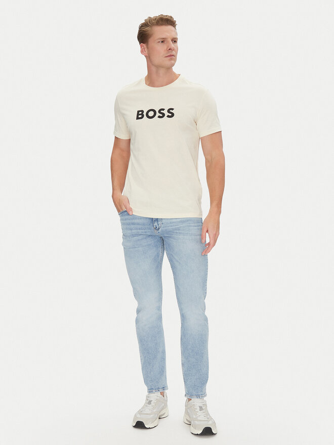 BOSS BOSS Camiseta 50491706 Blanco Regular Fit