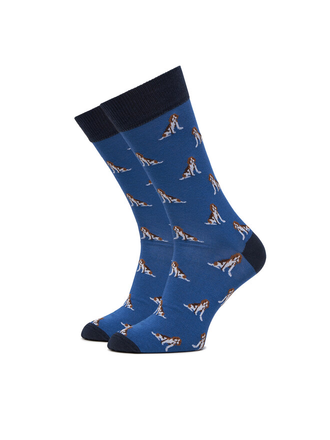 Barbour 3 pares de calcetines altos para hombre Barbour Beagle Dog MGS0070BL71 Azul