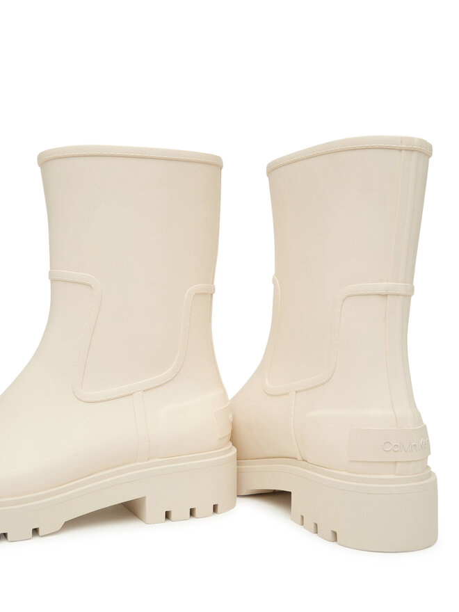 Calvin Klein Jeans Gummistiefel Calvin Klein Jeans Mid Rainboot Rubber YW0YW02004 Écru