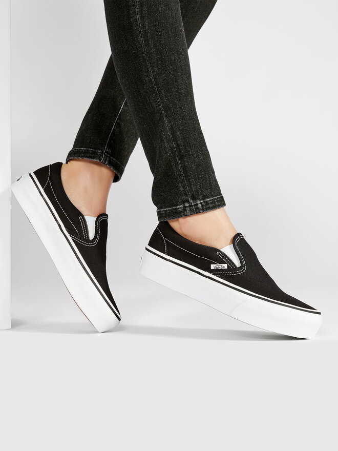 Vans Tenisky Vans Classic Slip-On P VN00018EBLK Čierna