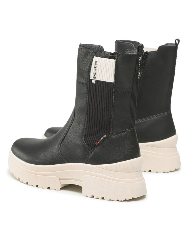 Rieker Botine Rieker W0380-00 Negru