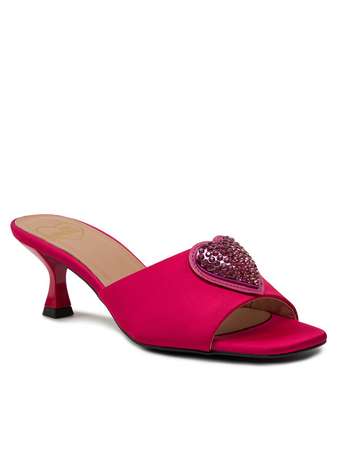 LOVE MOSCHINO Klapki LOVE MOSCHINO JA28045G0IJO0604 Różowy