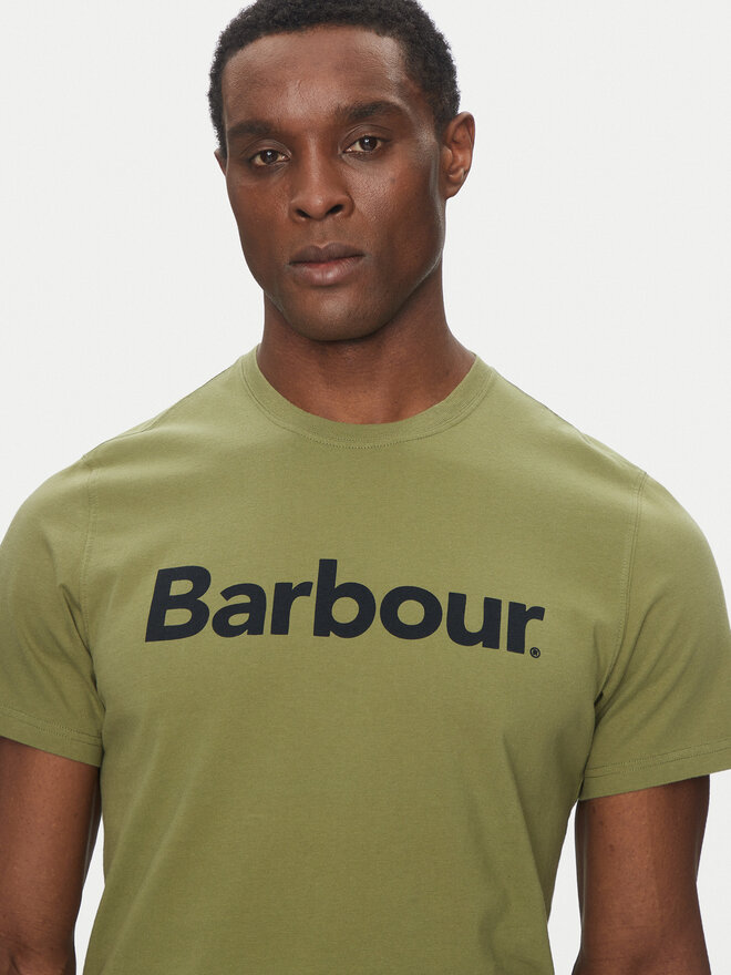 Barbour Barbour Marškinėliai Logo MTS0531OL39 Žalia Tailored Fit