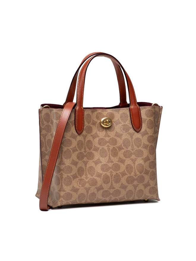 Handtasche Coach Cc Sig Wlw Tote 24 C8562 B4NQ4 Braun eschuhe