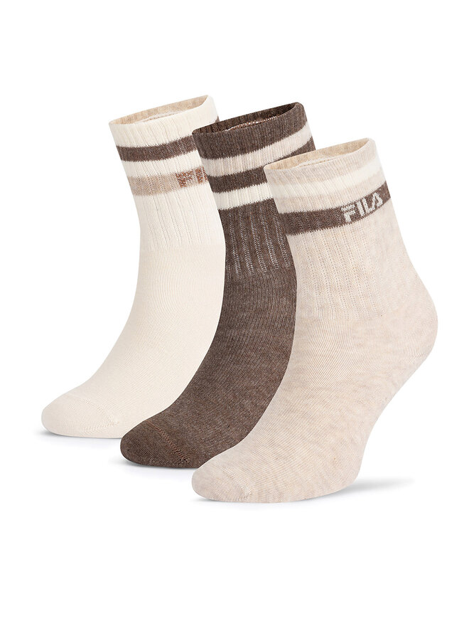 Fila Kurze Socken Fila F8207-AW24 (3-pack) Écru