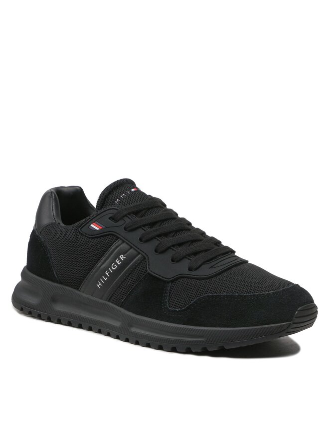 Leather Sneakers Hilfiger Modern Corporate Mix Runner Sneakersy