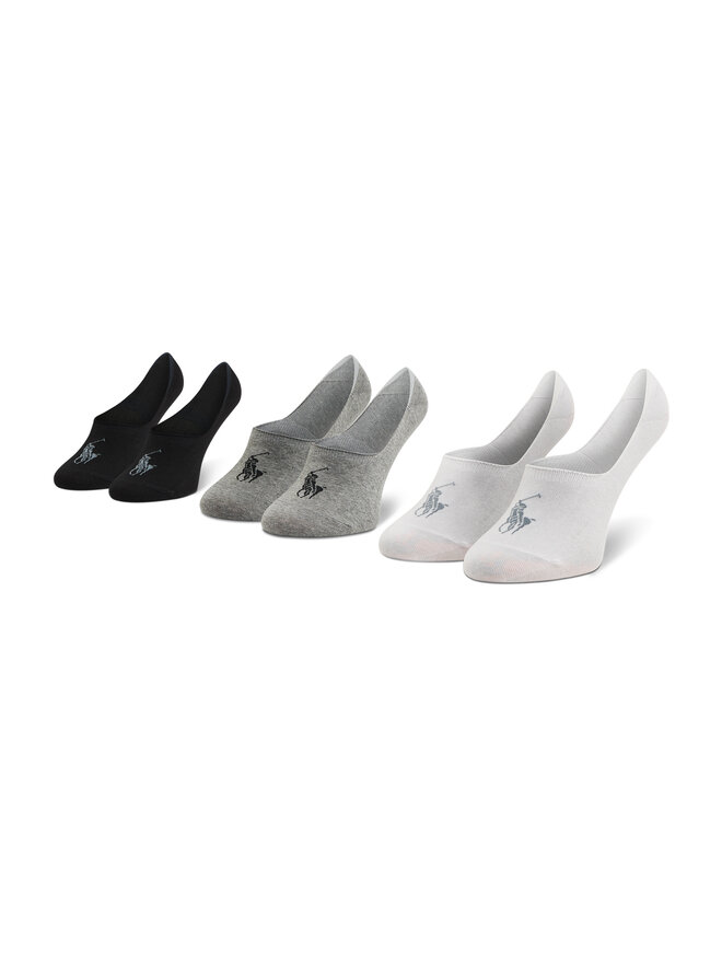 Polo Ralph Lauren Set di 3 paia di pedulini unisex Polo Ralph Lauren 449799742001 r. OS Nero