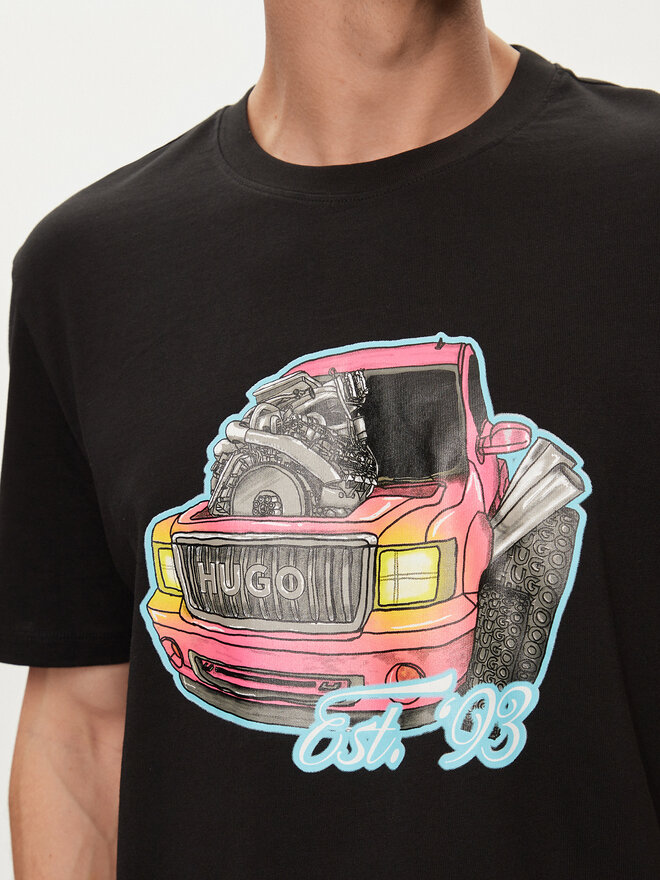 HUGO HUGO Camiseta Damotoro 50514092 Negro Relaxed Fit