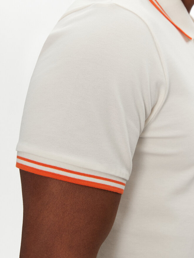 Napapijri Napapijri Polo majica E-Macas NP0A4ID5N1A1 Bela Regular Fit