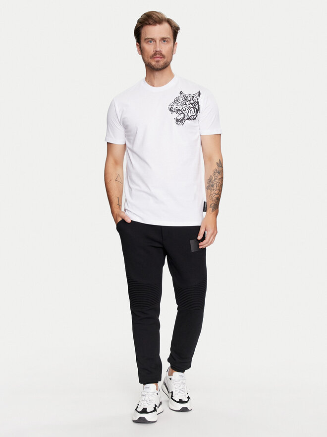Plein Sport Plein Sport Camiseta FADC MTK7550 STE003N Blanco Regular Fit