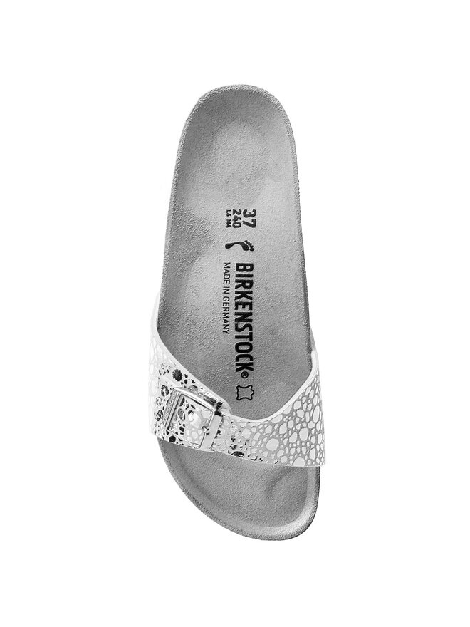 Birkenstock madrid metallic stones silver discount