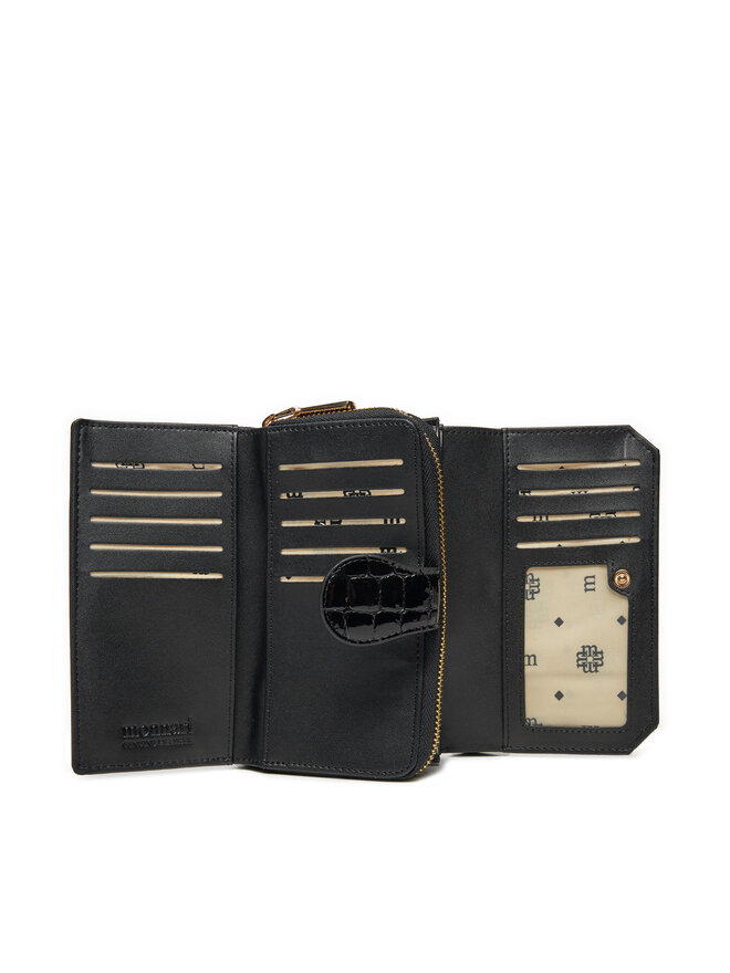 Monnari Cartera grande para mujer Monnari PURIMP0-24Z-PUR0210-KM20D000-R00 Negro
