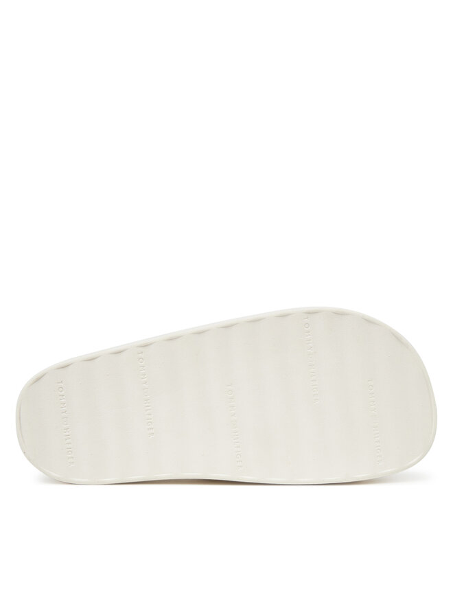 Tommy Hilfiger Klapki Tommy Hilfiger Platform Monogram Poolslide FW0FW08526 Biały