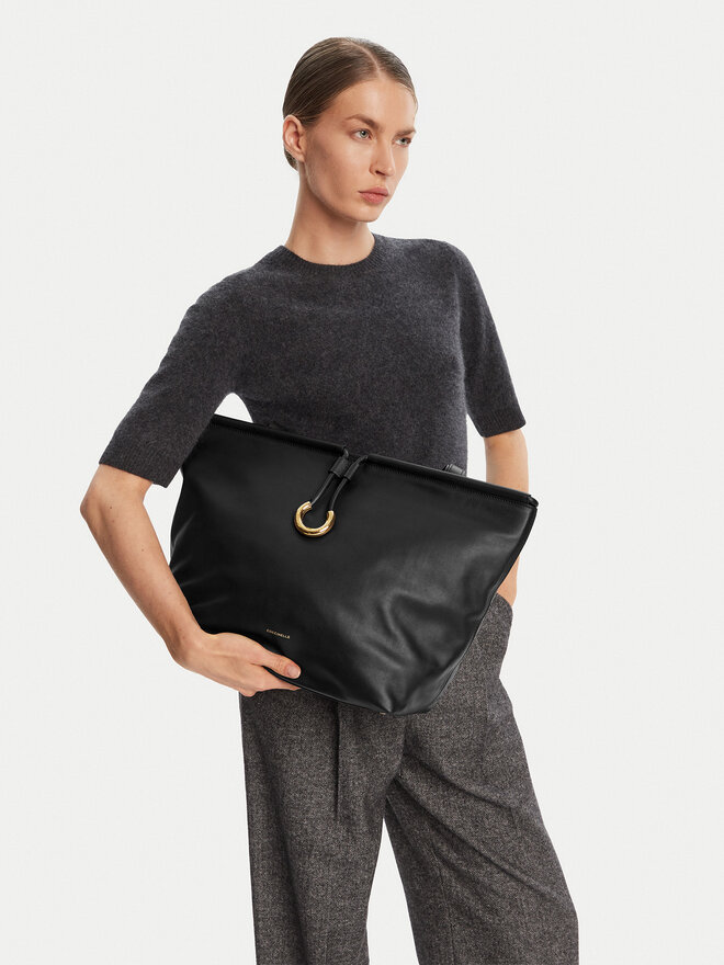 Coccinelle Ročna torba Coccinelle Bag Smoth L E1 T1F 11 01 01 Črna