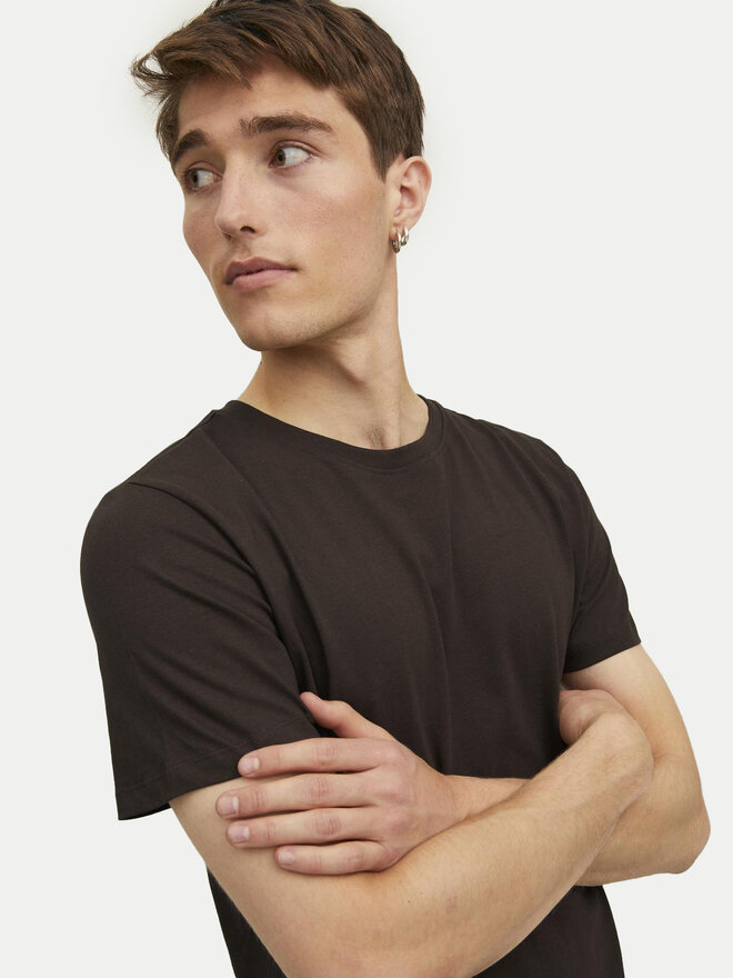 Jack&Jones Jack&Jones Marškinėliai Jjenoa 12113648 Ruda Long Line Fit