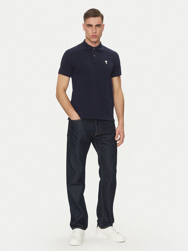 AMI PARIS AMI PARIS Poloshirt HPL060.760 Dunkelblau Regular Fit
