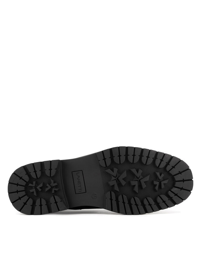 Lanetti Schnürschuhe Lanetti MYL8513-3 Schwarz