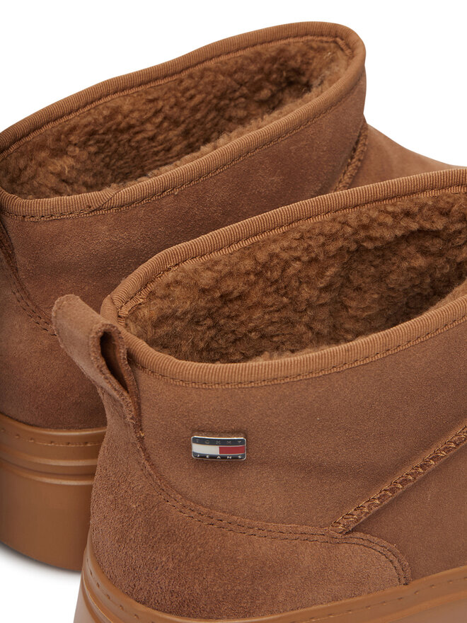 Tommy Jeans Schneeschuhe Tommy Jeans Tjw Suede Platform Boots Wl EN0EN03158 Hellbraun