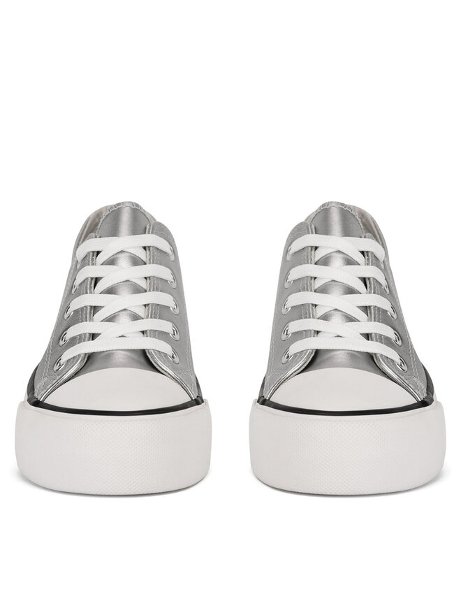 DeeZee Sneakers aus Stoff DeeZee CSS20531-02 Silberfarben