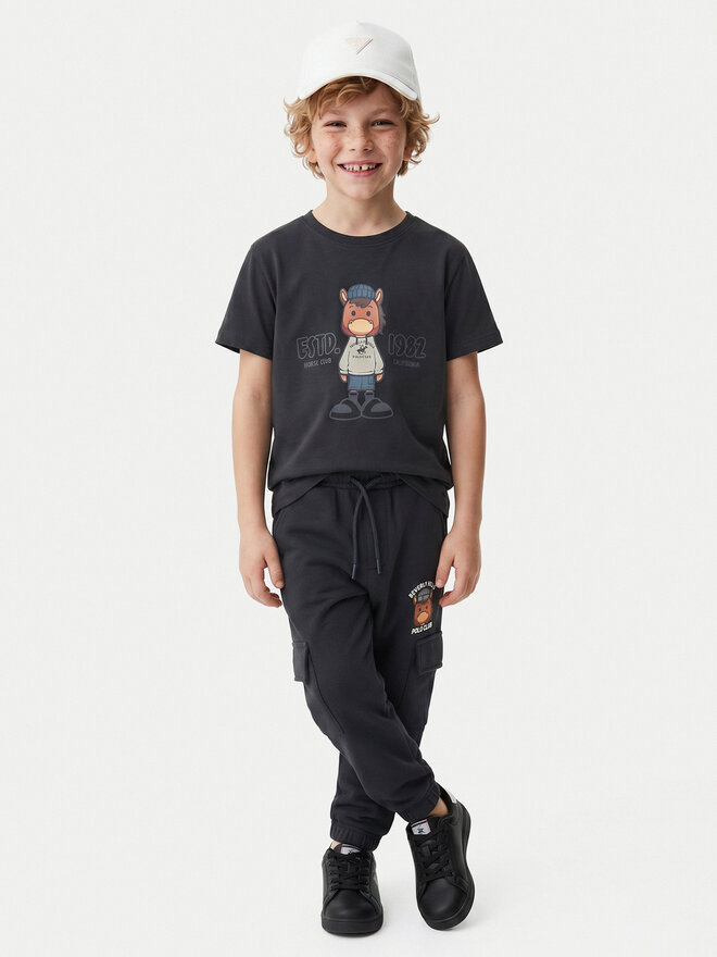 Beverly Hills Polo Club Beverly Hills Polo Club T-Shirt P-SS26B-TS0135 Dunkelblau Regular Fit