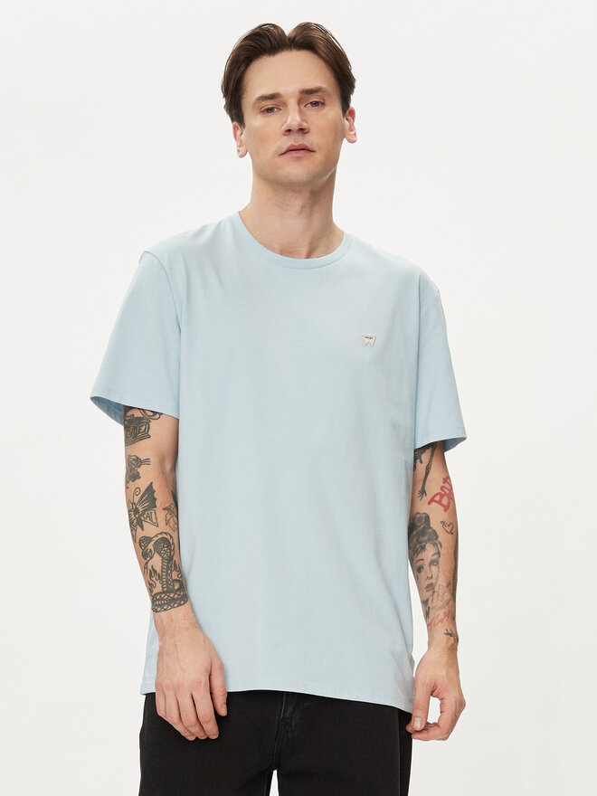 Wrangler Wrangler Camiseta Sign Off 112350436 Azul Regular Fit