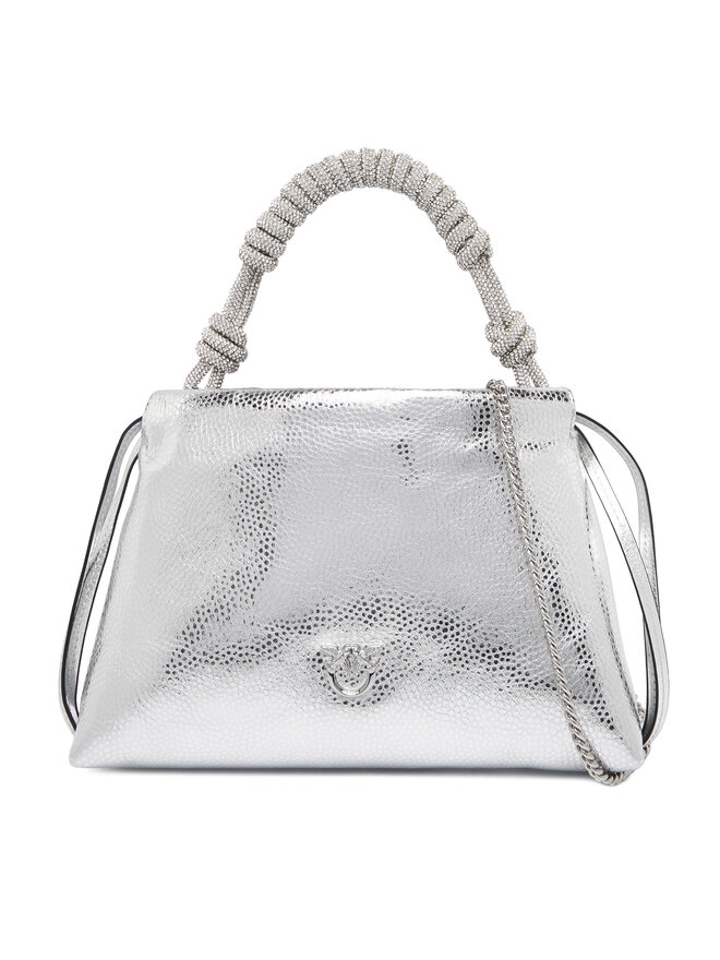 PINKO Handtasche PINKO Mini Clutch+Manico SP Al 25-26 PLTT 105908 A2WD Silberfarben
