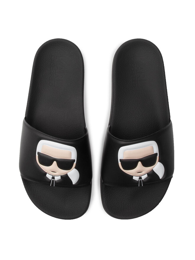 Şlapi KARL LAGERFELD KL70005 Negru | epantofi.ro