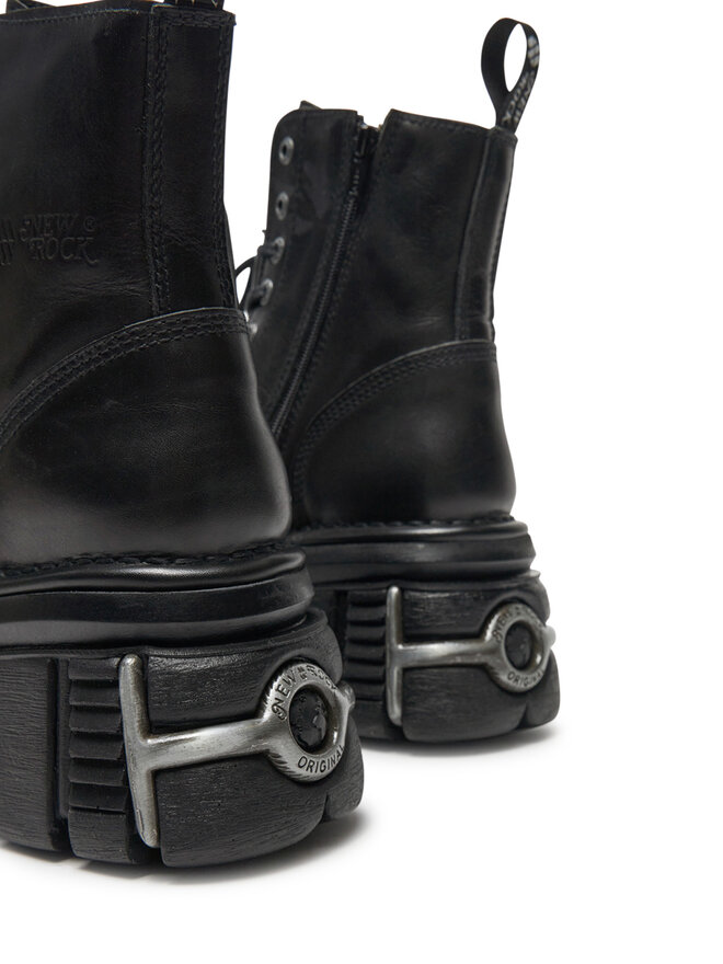 NEW ROCK Schnürstiefel NEW ROCK M-NEWMILI083-S37 Schwarz