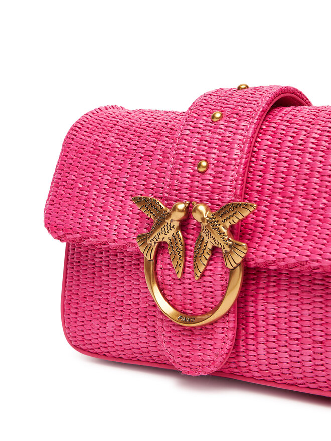 PINKO Handtasche PINKO Love One Mini Slouchy Fl PE 25 PLTT 104340 A2CF Rosa