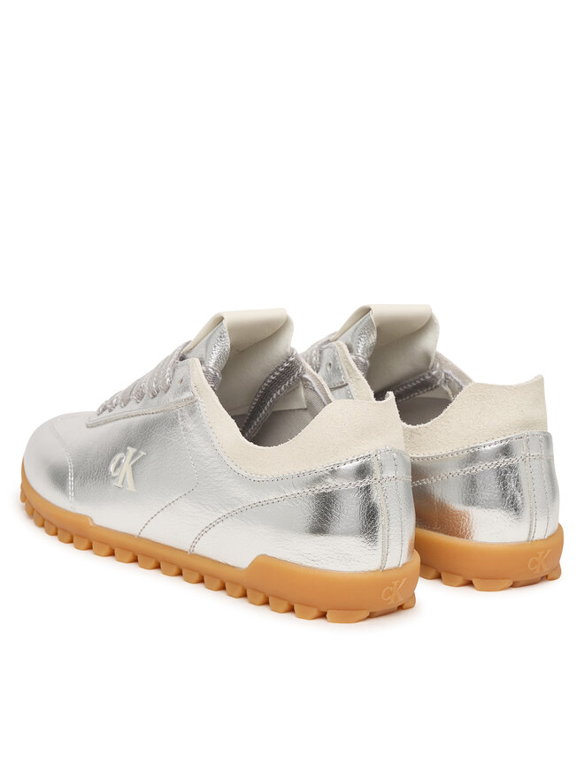Calvin Klein Sneakers Calvin Klein Low Profile Sneaker Met HW0HW03305 Silberfarben