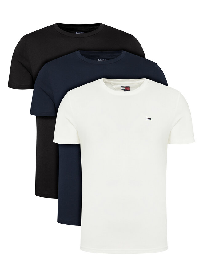 Tommy Jeans Tommy Jeans 3 db póló DM0DM21579 Színes Slim Fit