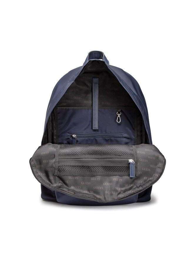 GUESS Tracolla Donna In Ecopelle Blu - Modello HMFIDAP3423, Dimensioni 20x23x2 Cm, Zip, Tasche Frontali E Posteriori - 3