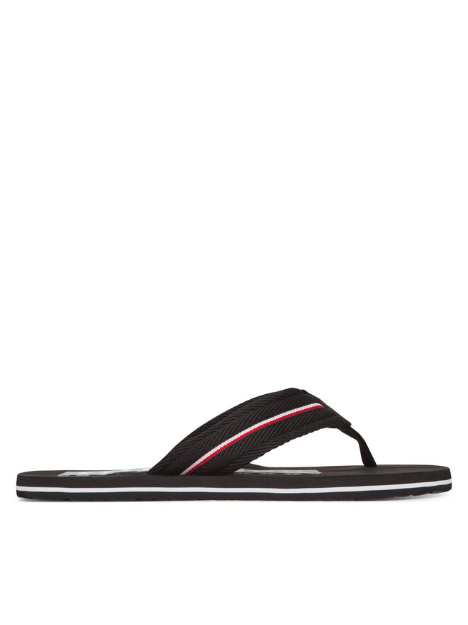 Tommy Hilfiger Infradito Tommy Hilfiger Corporate Hilfiger Beach FM0FM05436 Nero