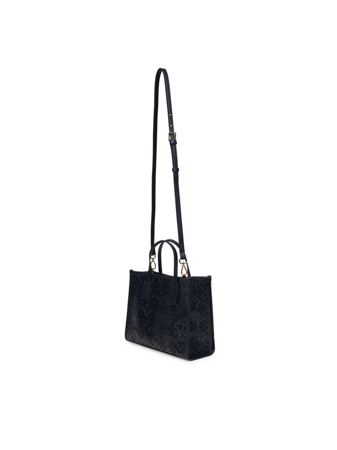 Tommy Hilfiger Handtasche Tommy Hilfiger Th City Mini AW0AW17500 Dunkelblau