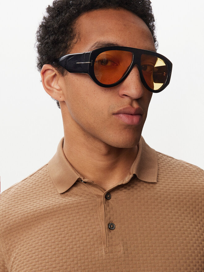 Tom Ford Сонцезахисні окуляри Tom Ford Bronson FT1044 Чорний