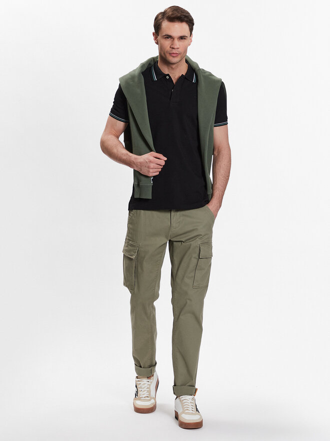 Geox Geox Polo Piquet M3510A-T2649 F9000 Crna Regular Fit
