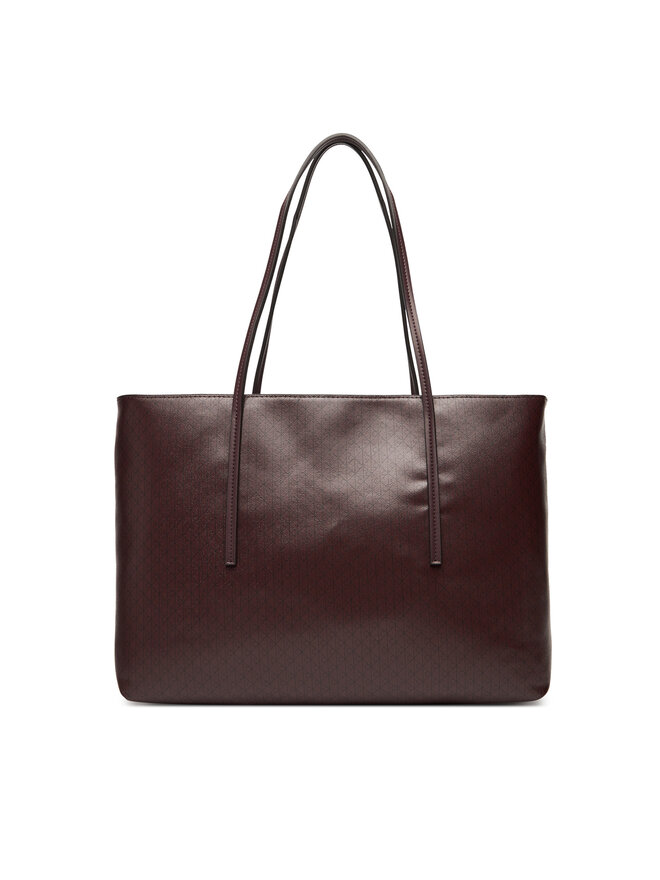 Calvin Klein Handtasche Calvin Klein Emblem Aop Tote W/ Pouch LV04F3266G Dunkelrot