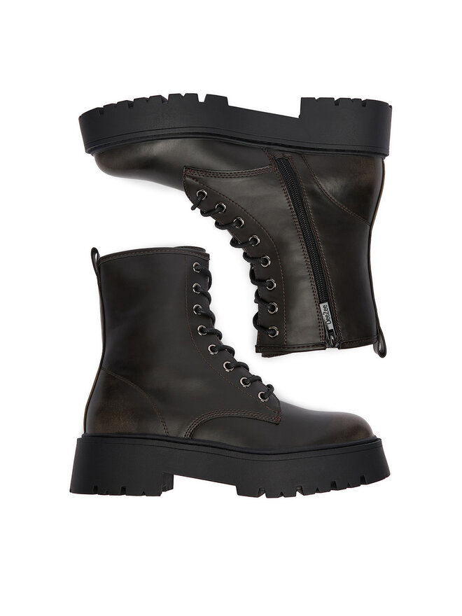 DeeZee Schnürschuhe DeeZee CEO-AW0822 Dunkelbraun