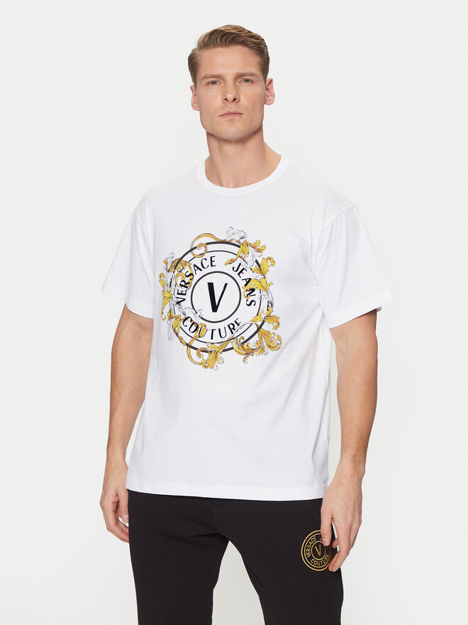Versace Jeans Couture Versace Jeans Couture Футболка 78GAHC01 Білий Regular Fit