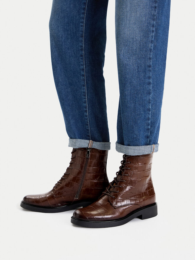 GINO ROSSI Schnürschuhe Gino Rossi C-ADELE-25217 Braun
