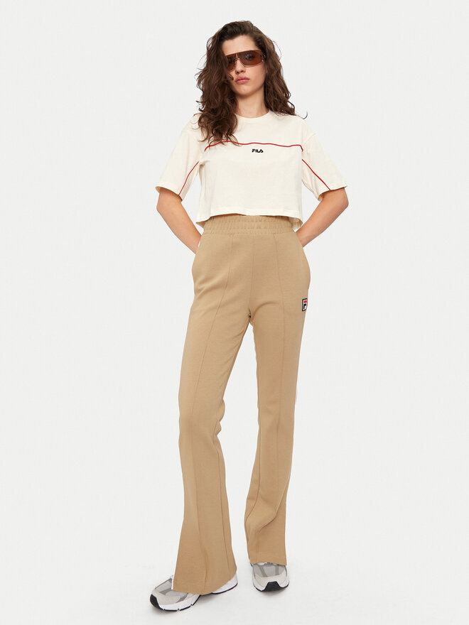 Fila Fila Majica Loobu FAW0908 Écru Regular Fit