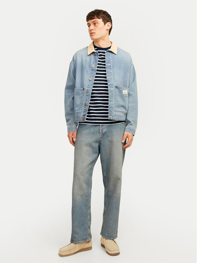 Jack&Jones Jack&Jones Póló Organic Basic 12156101 Sötétkék Slim Fit