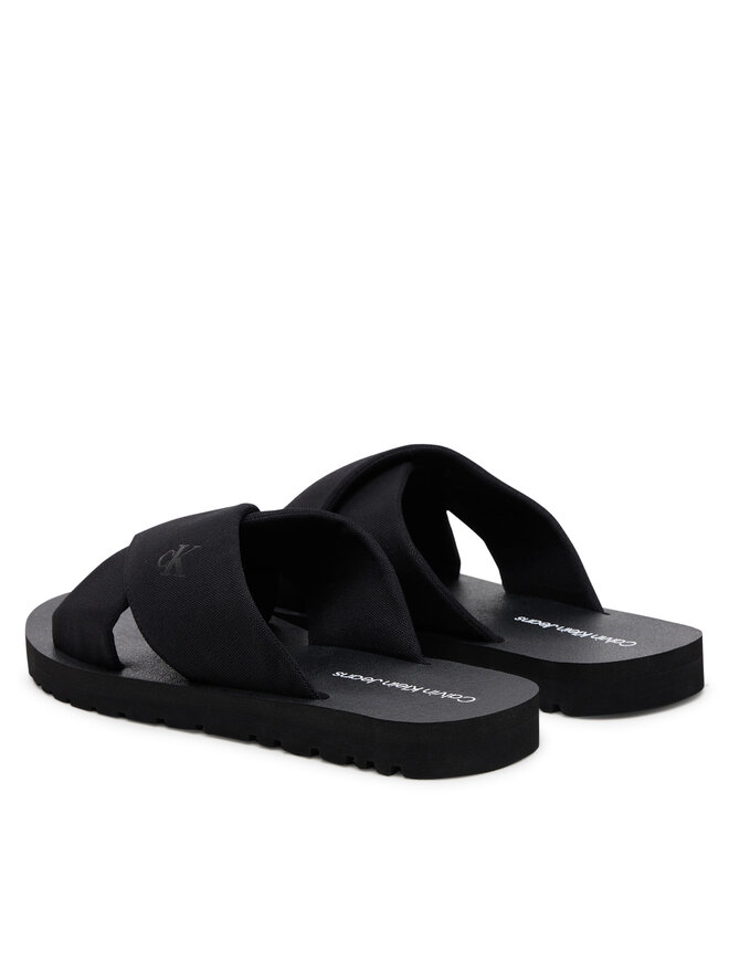 Calvin Klein Jeans Чехли Calvin Klein Jeans Cross Sandal Crxs Tx YM0YM01223 Черен