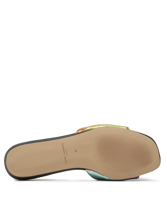 Kurt Geiger Klapki Kurt Geiger Kensington Flat Sandal 8496169109 Kolorowy