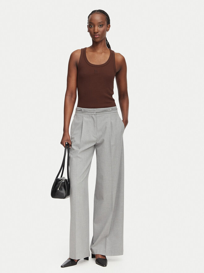 HUGO HUGO Топ Datamia 50514489 Темно-коричневий Slim Fit