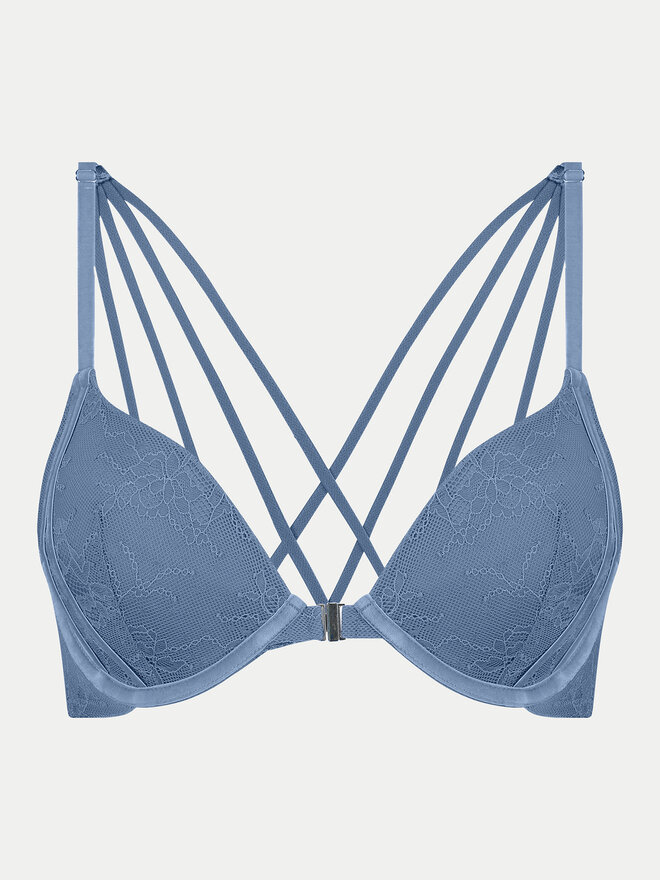 Hunkemöller Hunkemöller Nedrček s kostjo Molly 204620 Modra