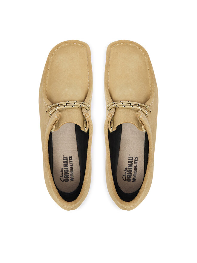 Clarks Туфлі Clarks Wallabee Lite 26327369 Бежевий