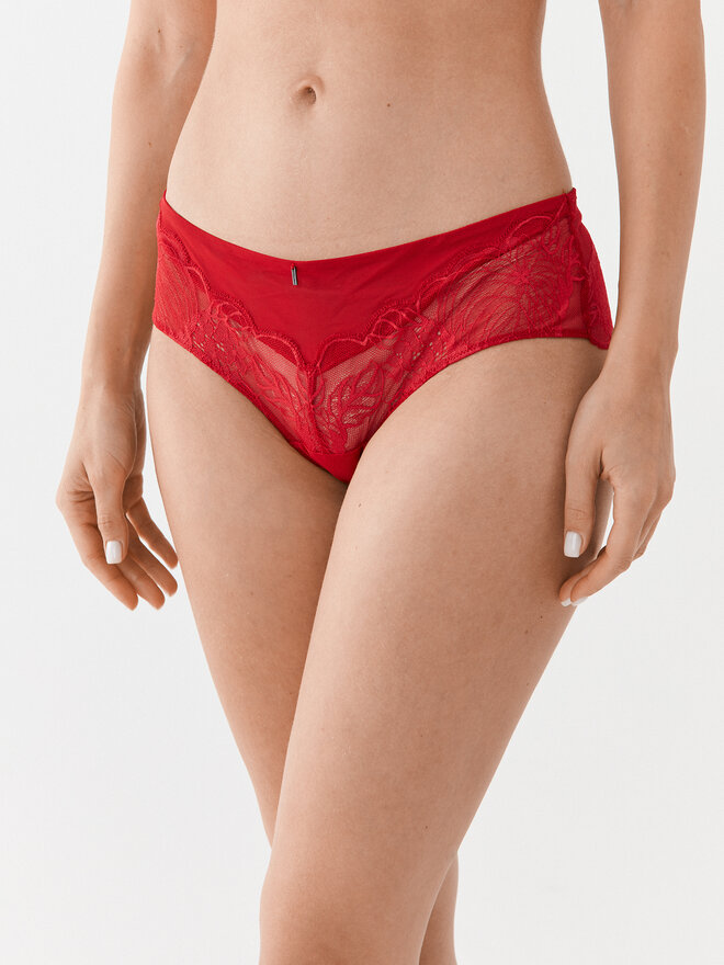 Chantelle Chantelle Бразильські труси Midnight Flowers C12N40 Червоний